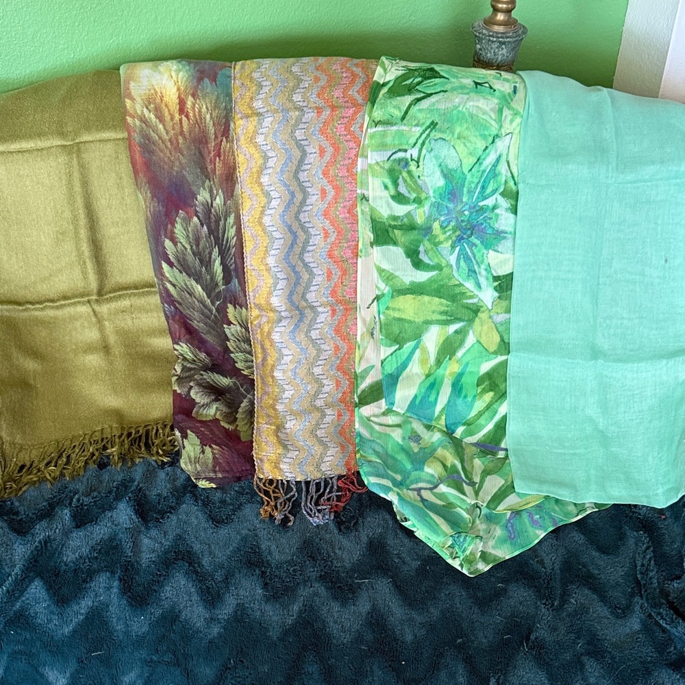 Colorful Patterned Scarves Collection